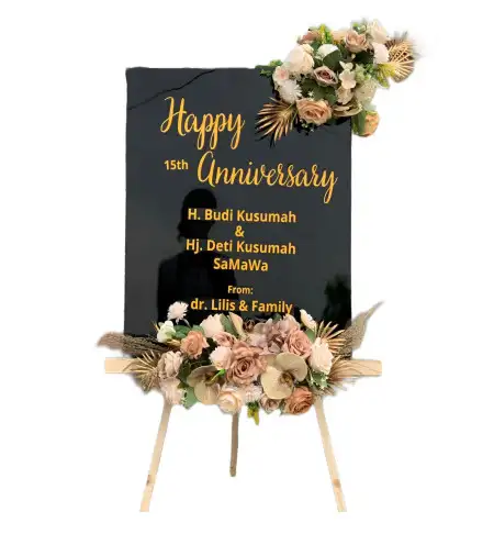 Papan Bunga Akrilik Kalirancang